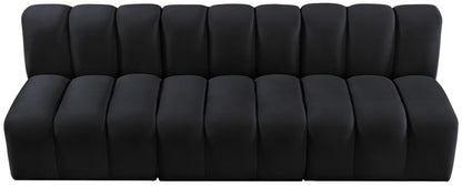 Arc - Velvet 3 Piece Modular Straight Sofa