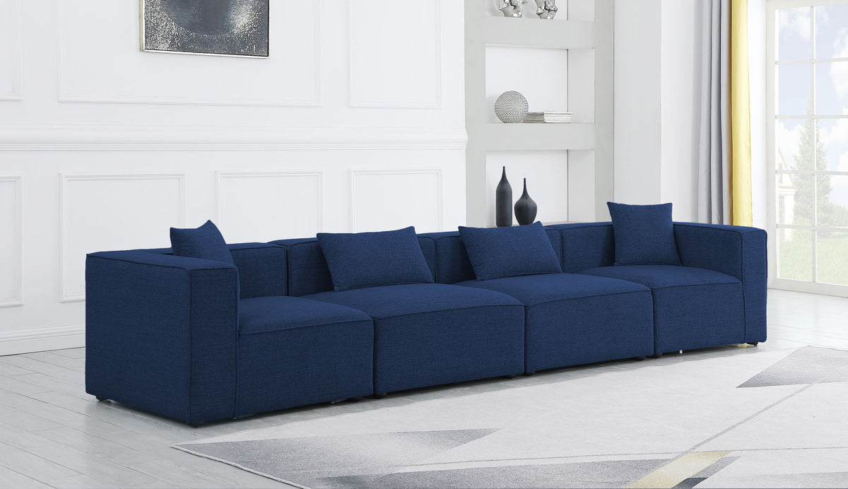 Cube - Linen Modular 4 Seat Sofa