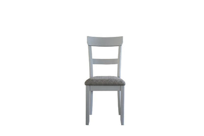 House Marchese - Side Chair (Set of 2) - Two Tone Gray Fabric & Pearl Gray