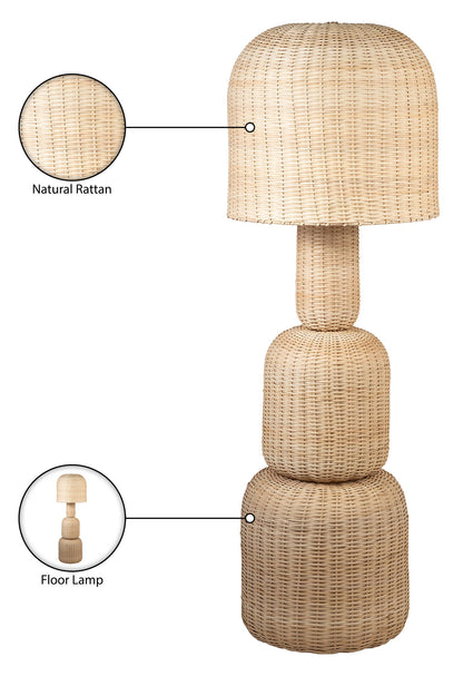 Harvest - Rattan Floor Lamp