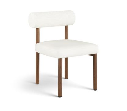 Paramo - Chenille Fabric and Vegan Leather Upholstered Dining Chair