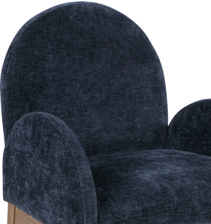 Waldorf - Chenille Dining Arm Chair With Natural Legs