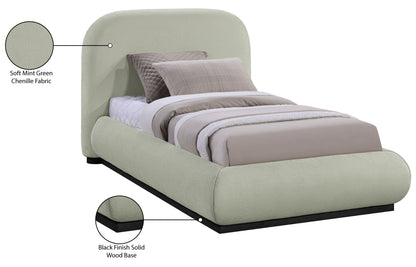 Vaughn - Chenille Bed With Black Base