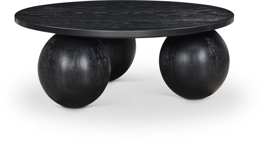 Fitch - Wood Oak Veneer Coffee Table - 3 Legs