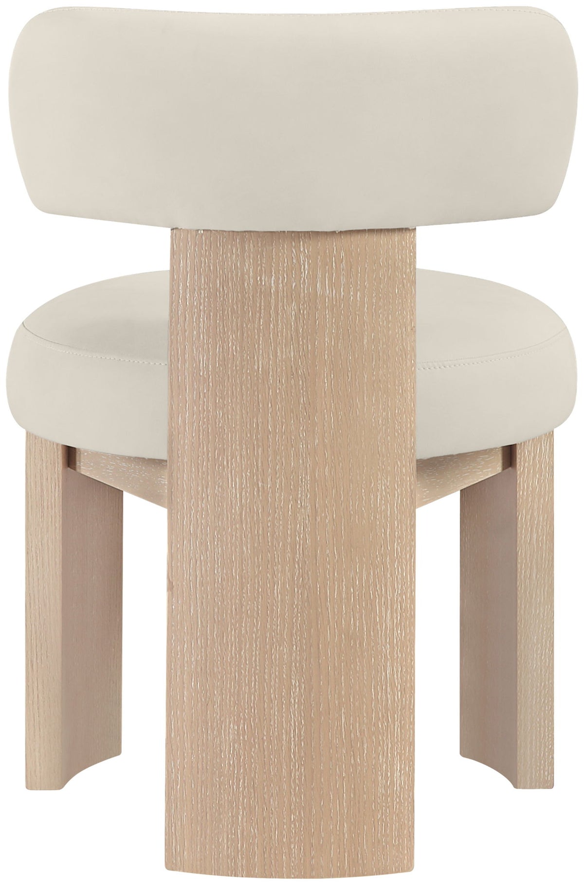 Atelier - Vegan Leather Upholstered Dining Chair (Set of 2) - Painted Natural Frame