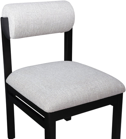 Roundhill - Fabric Dining Chair (Set of 2) - Black Frame