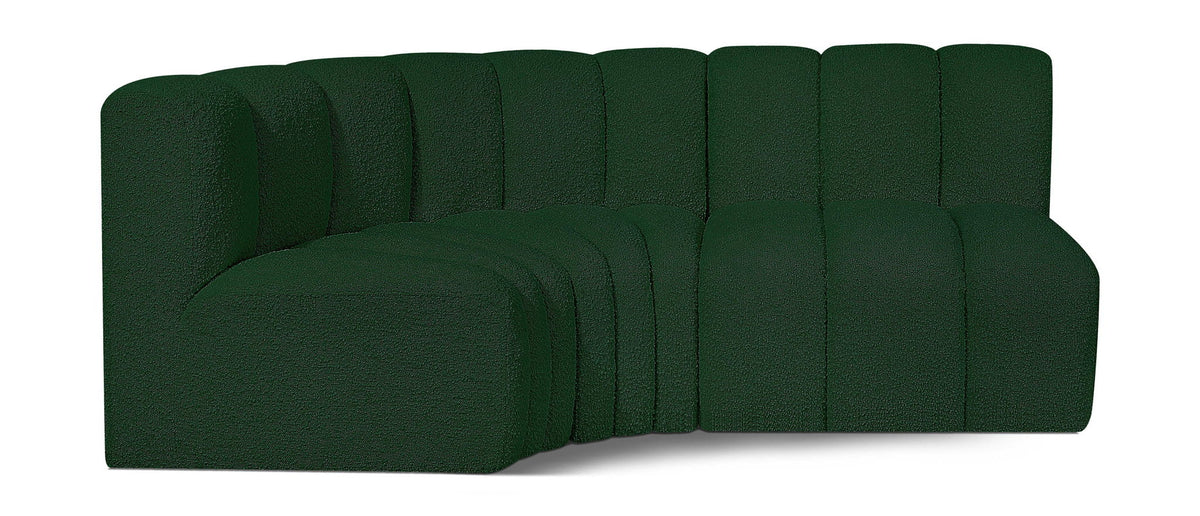 Arc - Boucle Fabric 3 Piece Sofa