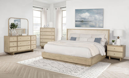 Kailani 5-piece Queen Bedroom Set Beige Oak