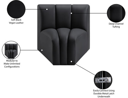Arc - Faux Leather Curved Corner Chair