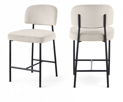 Zarelle - Performance Fabric Upholstered Counter Stool (Set of 2)