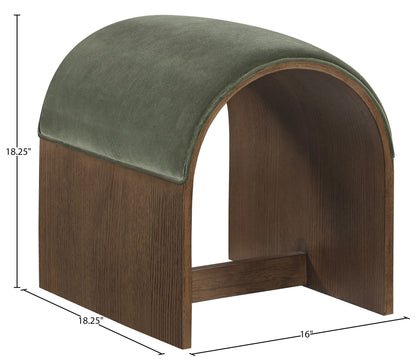 Sable - Velvet Performance Fabric Upholstered Bench