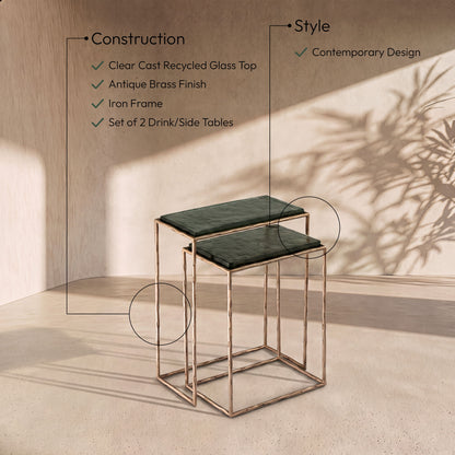 Calida - Nesting End Table - Brass