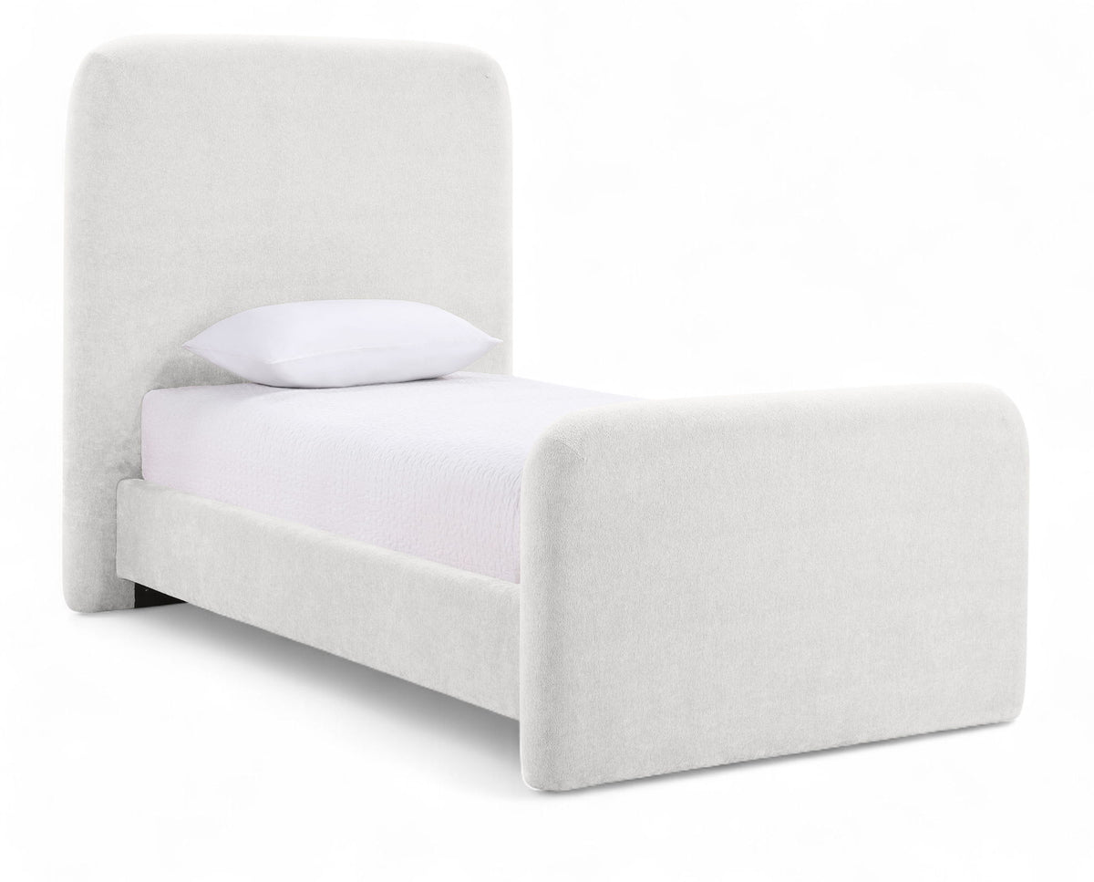 Fira - Chenille Fabric Upholstered Bed