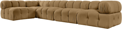 Orin - Velvet 5 Piece Modular Sectional
