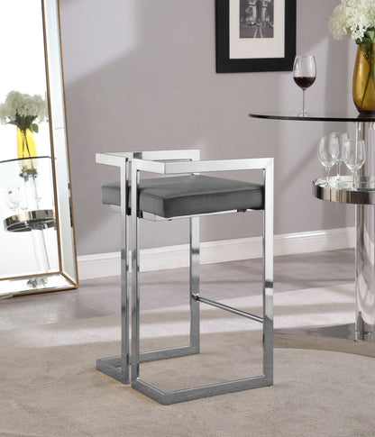 Ezra - Stool with Chrome Legs (Set of 2)