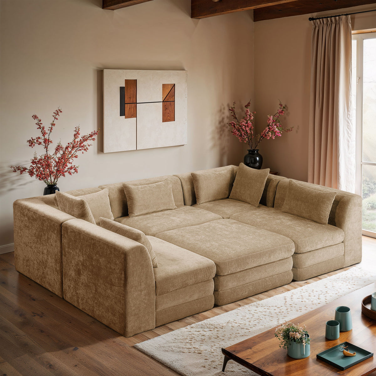 Stellar - 6 Piece Upholstered Modular Sectional