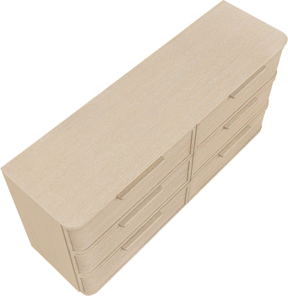 Tiberio - Oak Veneer And Solid Wood Dresser