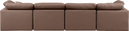 Indulge - Faux Leather 4 Seat Modular Sofa