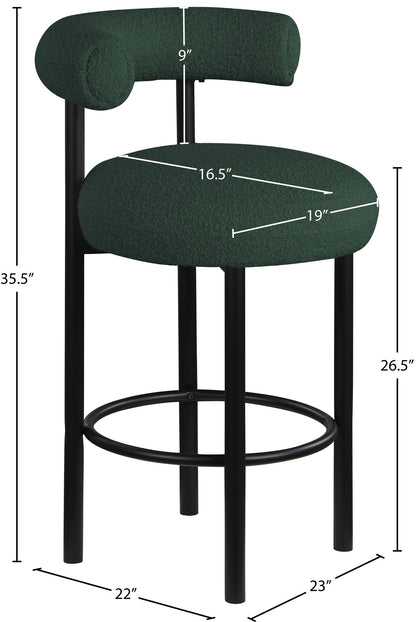 Bordeaux - Stool With Black Legs (Set of 2)