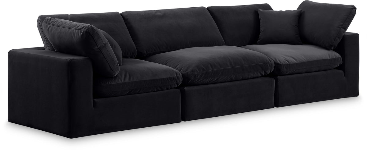 Comfy - Velvet Modular Sofa 3 Seats
