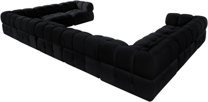 Orin - Velvet Performance Fabric Upholstered 9 Piece Sectional