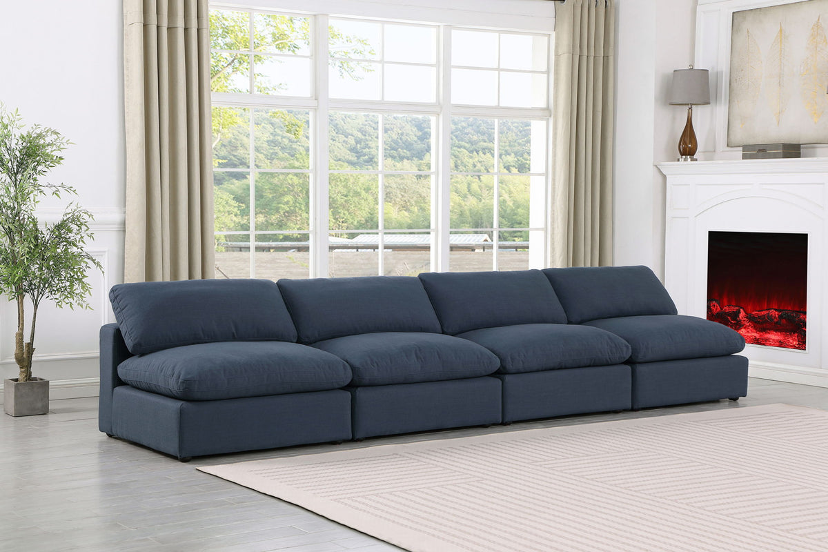 Comfy - Linen Modular Armless Sofa 4 Seats