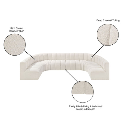 Arc - Boucle Fabric 8 Piece Modular Sofa