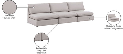Mackenzie - Modular Sofa Armless - 3 Seats