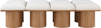 Pavilion - 8 Piece Modular Bench With Brown Base