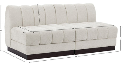 Quinn - 2 Seat Modular Armless Sofa