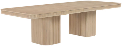 Mohari - Solid Wood And Oak Veneer 112" / 160" Dining Table