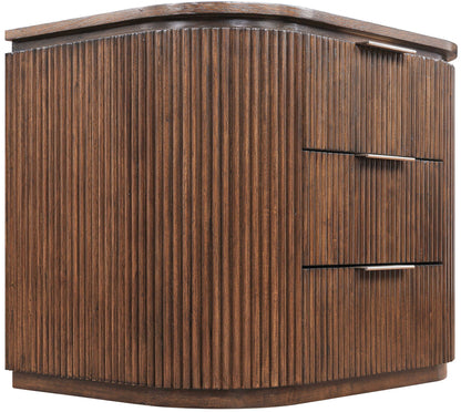 Astrid - Solid Wood And Oak Veneer Nightstand