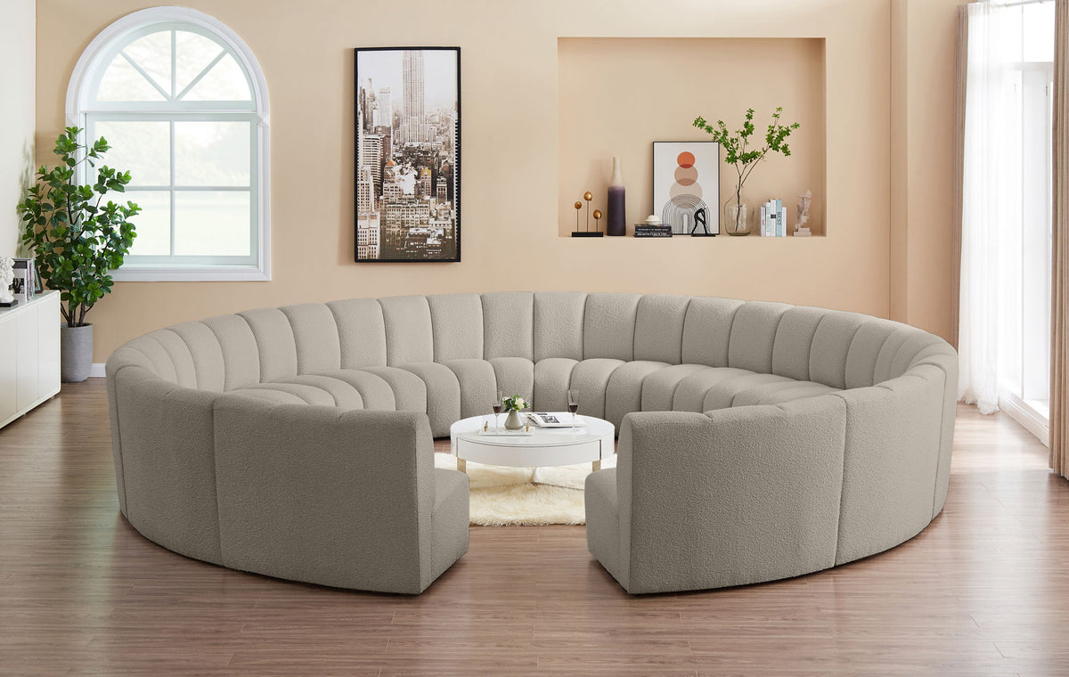 Infinity - 12 Piece Boucle Modular Sectional