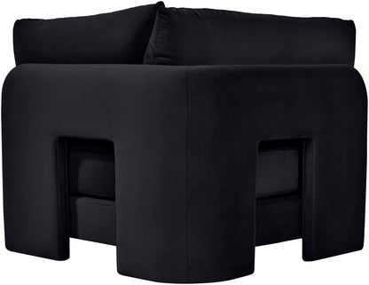 Hammond - Velvet Performance Fabric Upholstered Corner Chair