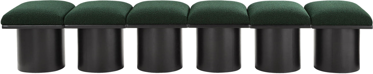 Pavilion - 6 Piece Modular Bench With Black Base