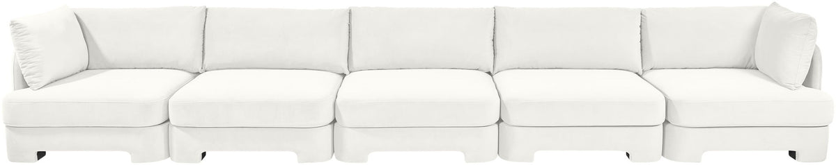 Hammond - Velvet Performance Fabric Upholstered 5 Piece Sofa
