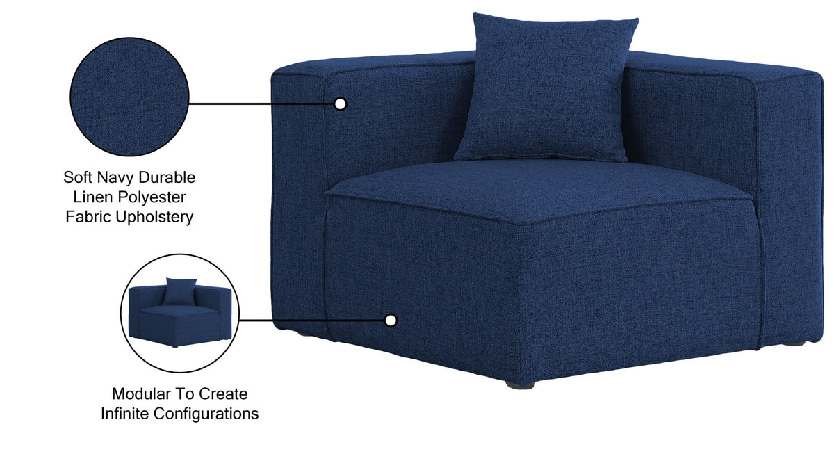 Cube - Linen Corner Chair