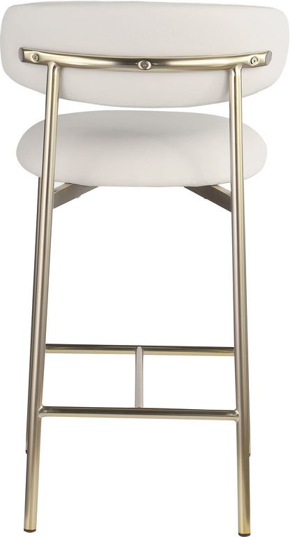 Lupita - Counter Stool With Brushed Gold Frame (Set of 2)