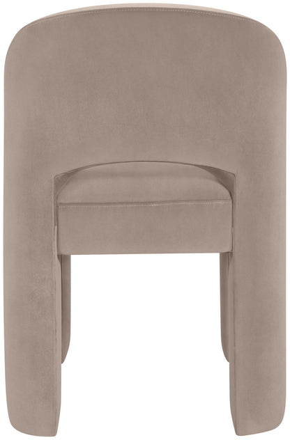 Celine - Velvet Performance Fabric Upholstered Dining Chair (Set of 2) - Taupe