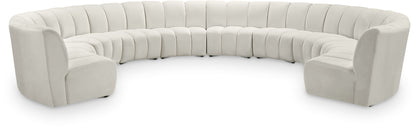 Infinity - 10 Piece Velvet Modular Sectional