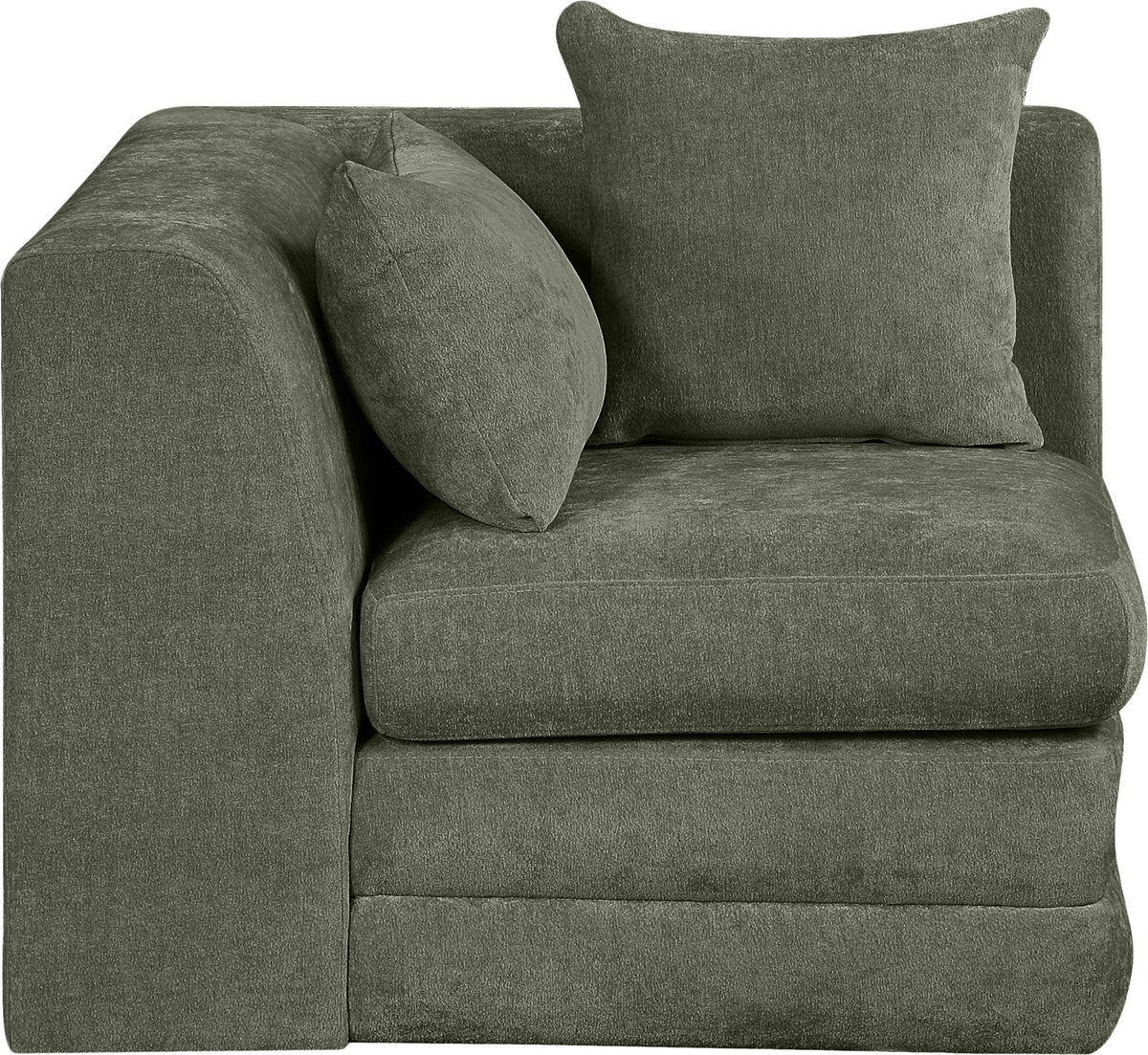 Stellar - Chenille Fabric Upholstered Modular Corner Chair