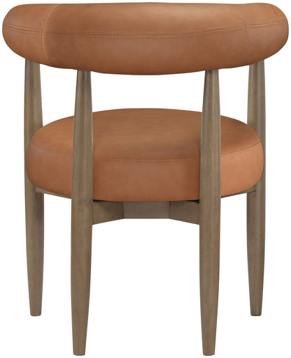 Sable - Vegan Leather Upholstered Dining Chair (Set of 2) - Brown Base