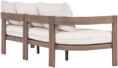 Newport - Water Resistant Fabric 86.75" Upholstered Outdoor Patio Sofa