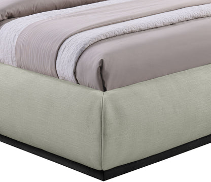 Vaughn - Chenille Bed With Black Base