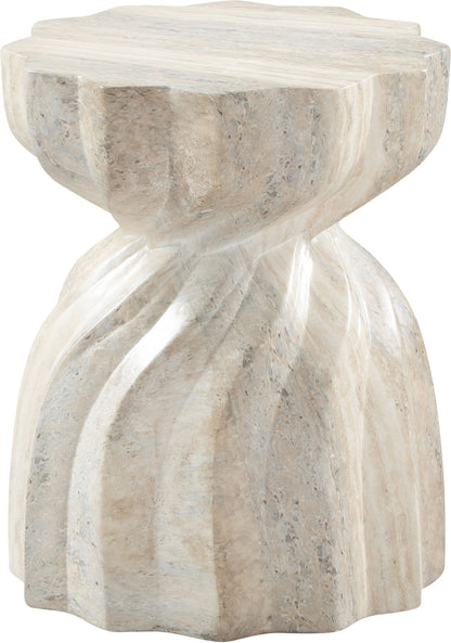 Caserta - Concrete End Table - Travertine