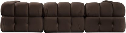 Orin - Fabric Velvet 4 Piece Modular Sectional