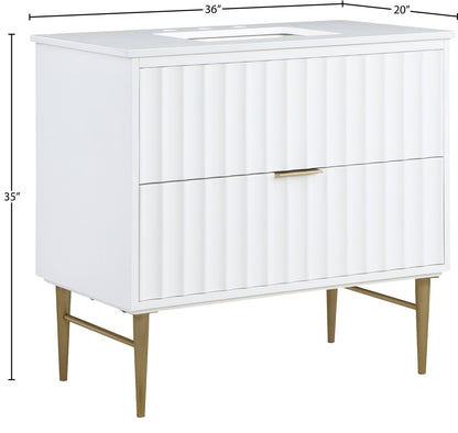 Modernist - Bathroom Vanity With Gold Legs
