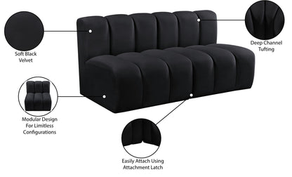Arc - Velvet 2 Seats Modular Sofa