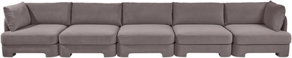 Hammond - Velvet Performance Fabric Upholstered 5 Piece Sofa