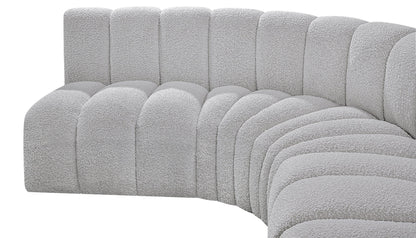 Arc - Boucle Fabric 8 Piece U-Shaped Modular Sofa